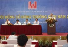 Hancorp tiếp tục phát huy thế mạnh sau cổ phần hoá Thứ trưởng Bộ Xây dựng Bùi Phạm Khánh phát biểu tại Đại hội cổ đông thường niên Hancorp 2016