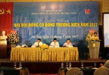 Hancorp và mục tiêu nghìn tỷ Toàn cảnh Đại hội đồng Cổ đông thường niên 2017 của Tổng công ty Xây dựng Hà Nội – CTCP (Hancorp) ngày 12/5/2017. (1)