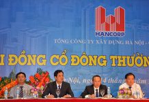 Hancorp đạt doanh thu 873 tỷ đồng sau 5 tháng cổ phần hóa Ban lãnh đạo Hancrop tại buổi Đại hội đồng cổ đông thường niên năm 2015