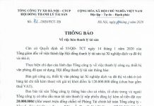 Thông báo bán thanh lý gói thiết bị, công cụ văn phòng đã qua sử dụng